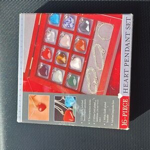 Heart Pendant Set with Necklace and Bracelet